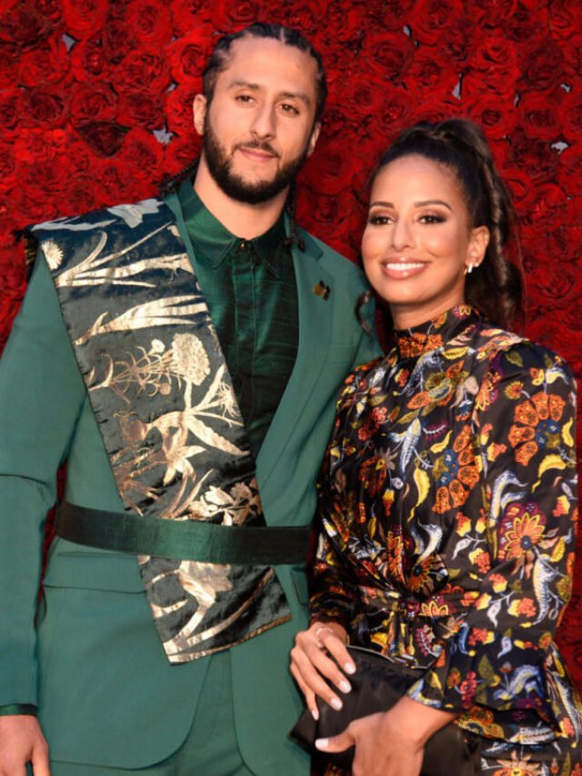 Colin Kaepernick and partner Nessa Diab welcome